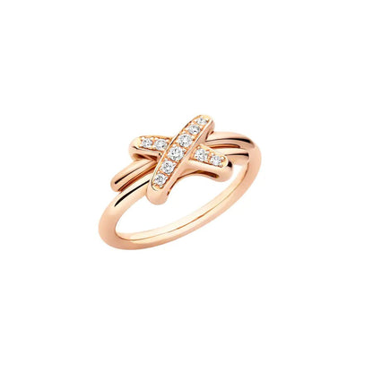 [Cadisa]JEUX DE PINK GOLD DIAMOND RING