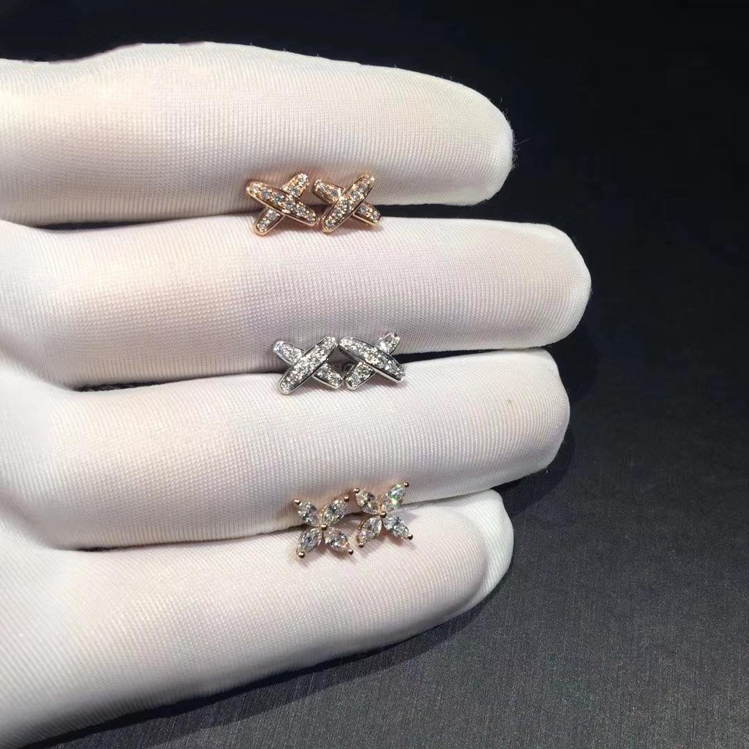[Cadisa]JEUX DE DIAMOND EARRINGS