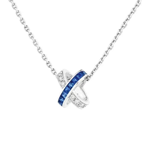 [Cadisa]LIENS DIAMOND SILVER NECKLACE