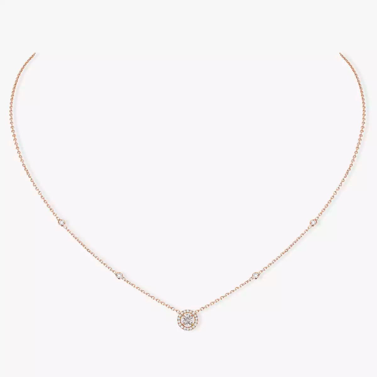 [Cadisa]Diamond Necklace 0,20ct Brilliant Shape Joy