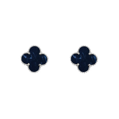 [Cadisa]CLOVER SILVER 15MM EARRINGS COLLECTION