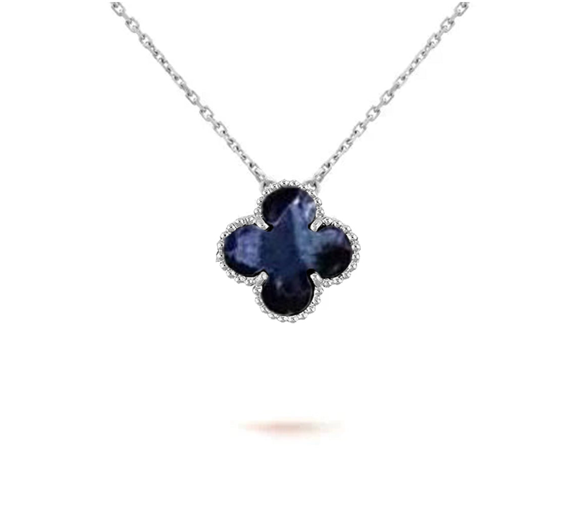 [Cadisa]CLOVER 15MM NECKLACE SILVER COLLECTION