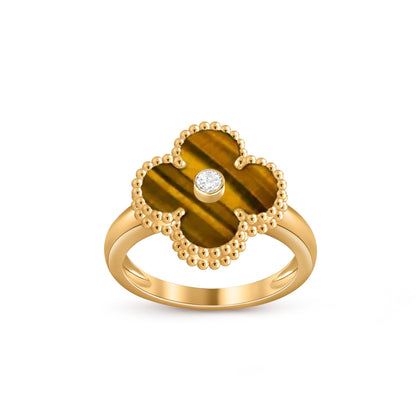 [Cadisa]CLOVER DIAMOND RING GOLD COLLECTION