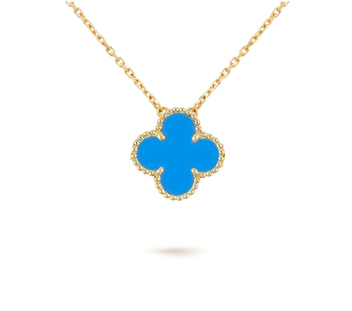[Cadisa]CLOVER 15MM SINGLE FLOWER NECKLACE COLLECTION