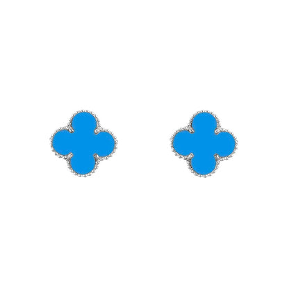 [Cadisa]CLOVER SILVER 15MM EARRINGS COLLECTION