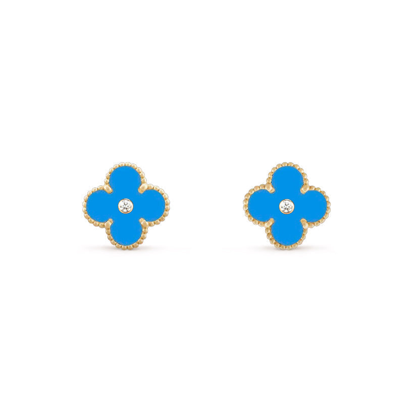 [Cadisa]CLOVER  15MM DIAMOND EARRINGS COLLECTION