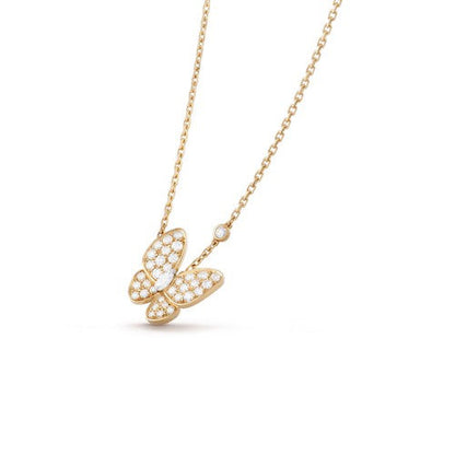 [Cadisa]BUTTERFLY DIAMOND NECKLACE