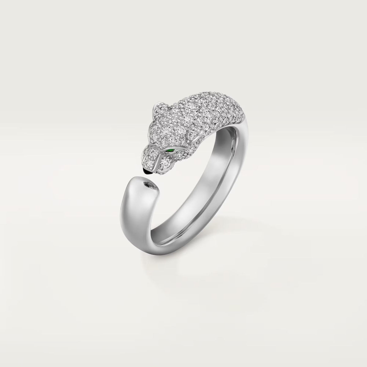 [Cadisa] PANTHERE HALF DIAMOND SMALL RING