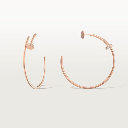 [Cadisa] JUSTE HALF DIAMOND LARGE EARRINGS