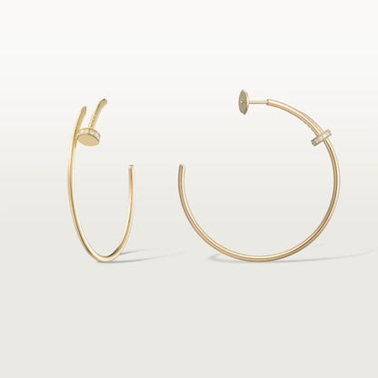 [Cadisa] JUSTE HALF DIAMOND LARGE EARRINGS
