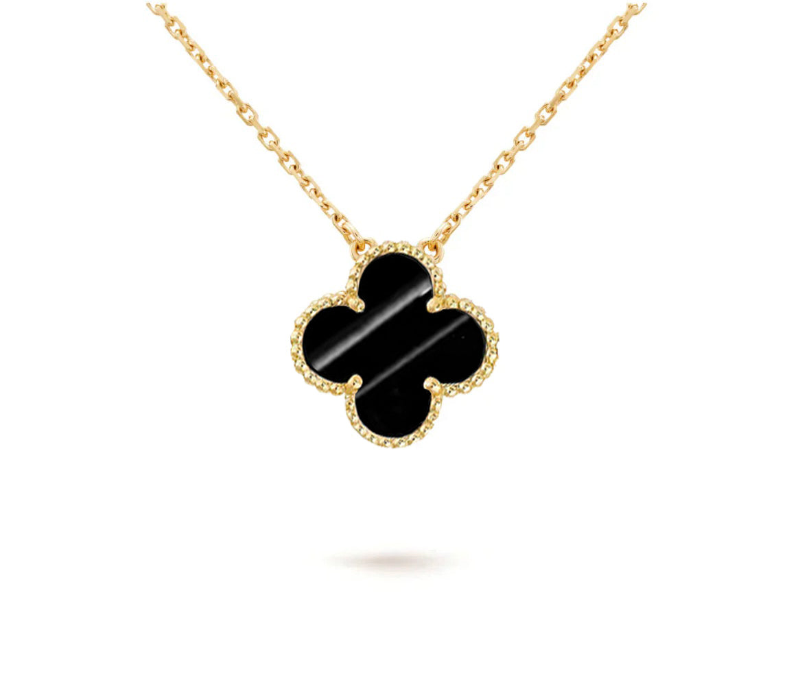[Cadisa]CLOVER 15MM SINGLE FLOWER NECKLACE COLLECTION