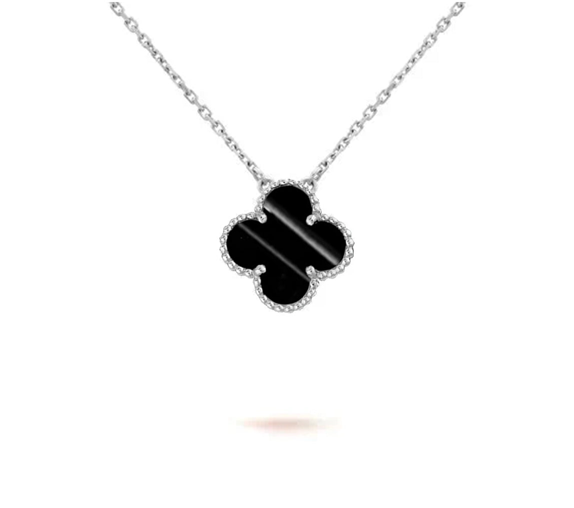 [Cadisa]CLOVER 15MM NECKLACE SILVER COLLECTION