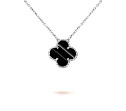 [Cadisa]CLOVER 15MM NECKLACE SILVER COLLECTION