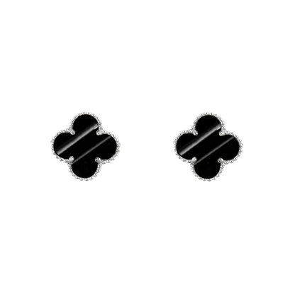 [Cadisa]CLOVER SILVER 15MM EARRINGS COLLECTION