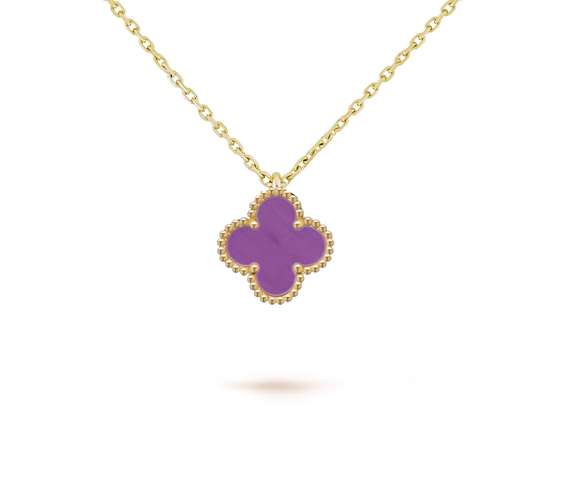 [Cadisa]CLOVER MINI 9.5MM CARNELIANS NECKLACE COLLECTION
