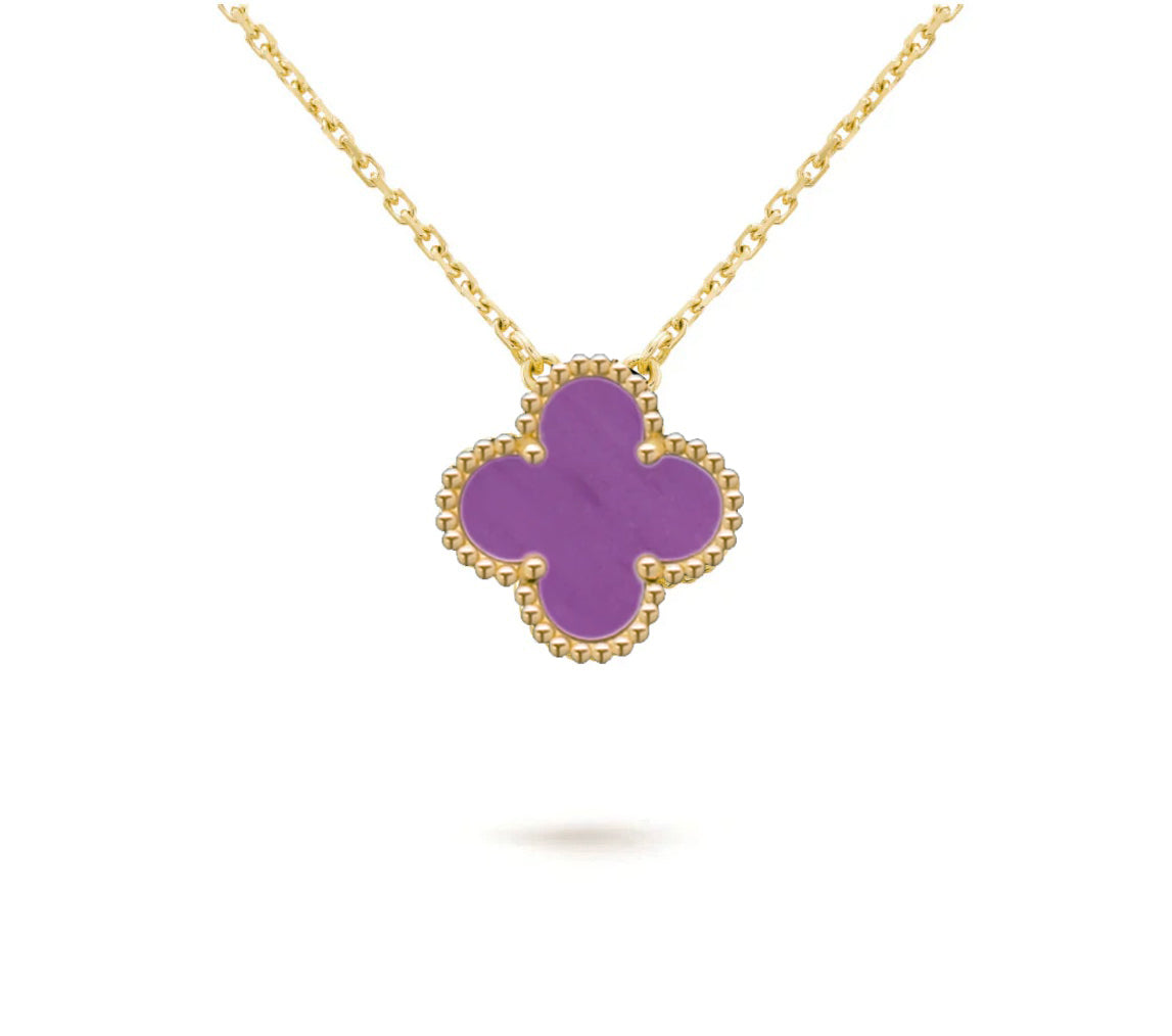 [Cadisa]CLOVER 15MM SINGLE FLOWER NECKLACE COLLECTION