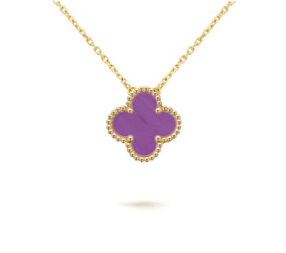 [Cadisa]CLOVER 15MM SINGLE FLOWER NECKLACE COLLECTION