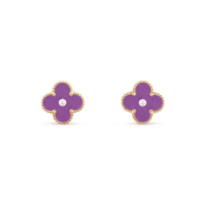 [Cadisa]CLOVER  15MM DIAMOND EARRINGS COLLECTION