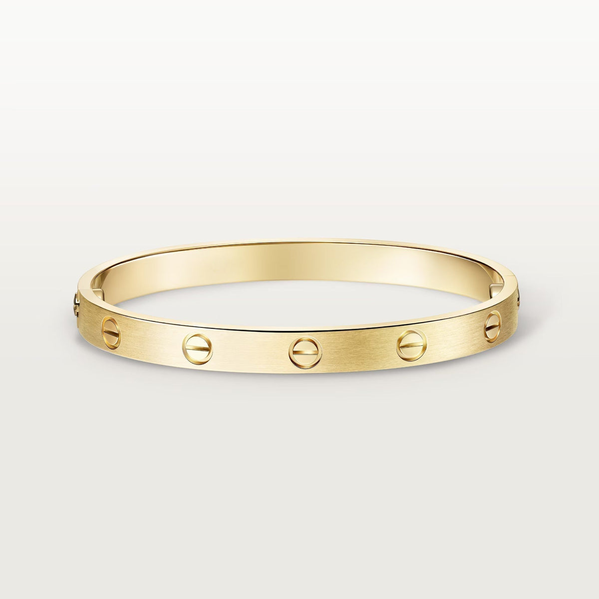 [Cadisa] Clover & Love & Juste 3-Piece Gold Bracelet Stack Set