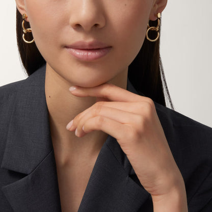 [Cadisa] JUSTE NO DIAMOND DOUBLE EARRINGS