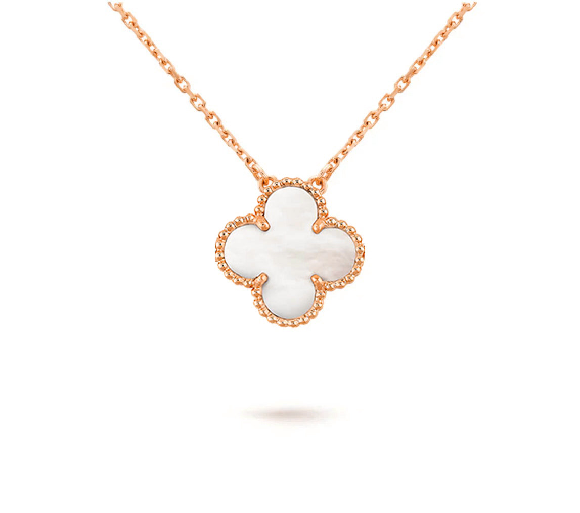 [Cadisa]CLOVER 15MM SINGLE FLOWER NECKLACE COLLECTION