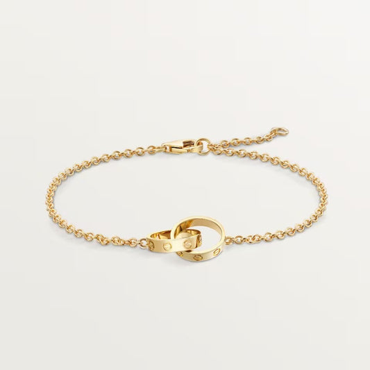 [Cadisa] LOVE BRACELET DOUBLE RING