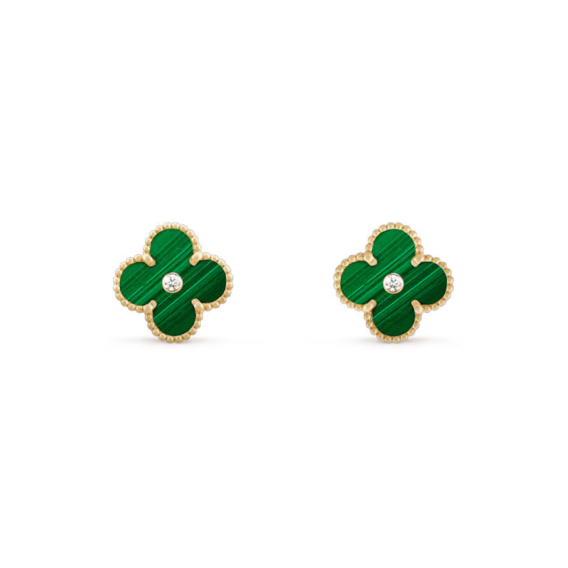 [Cadisa]CLOVER  15MM DIAMOND EARRINGS COLLECTION