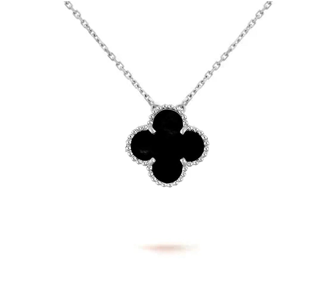 [Cadisa]CLOVER 15MM NECKLACE SILVER COLLECTION