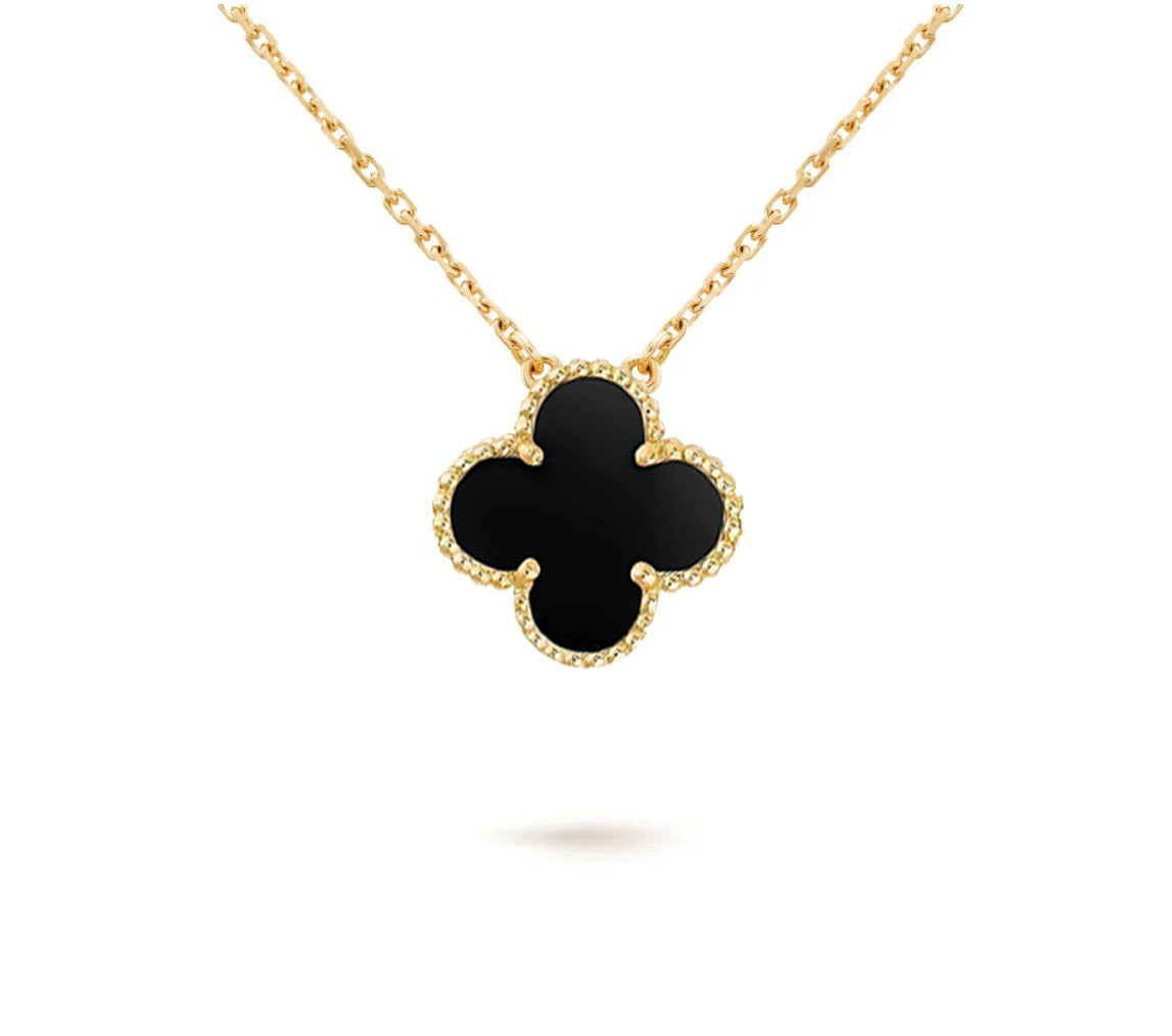 [Cadisa]CLOVER 15MM SINGLE FLOWER NECKLACE COLLECTION
