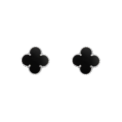 [Cadisa]CLOVER SILVER 15MM EARRINGS COLLECTION