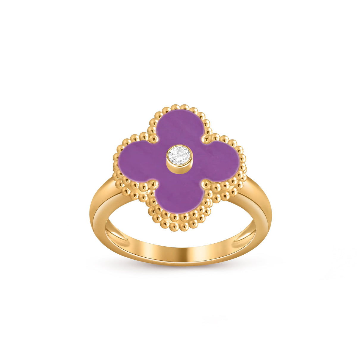 [Cadisa]CLOVER DIAMOND RING GOLD COLLECTION