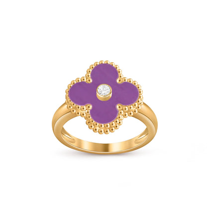 [Cadisa]CLOVER DIAMOND RING GOLD COLLECTION