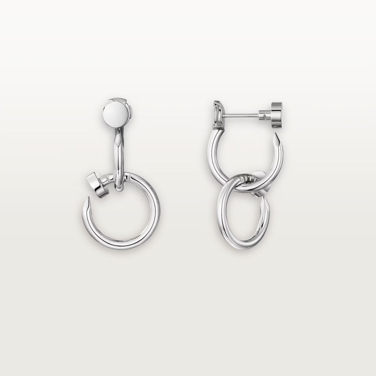 [Cadisa] JUSTE NO DIAMOND DOUBLE EARRINGS