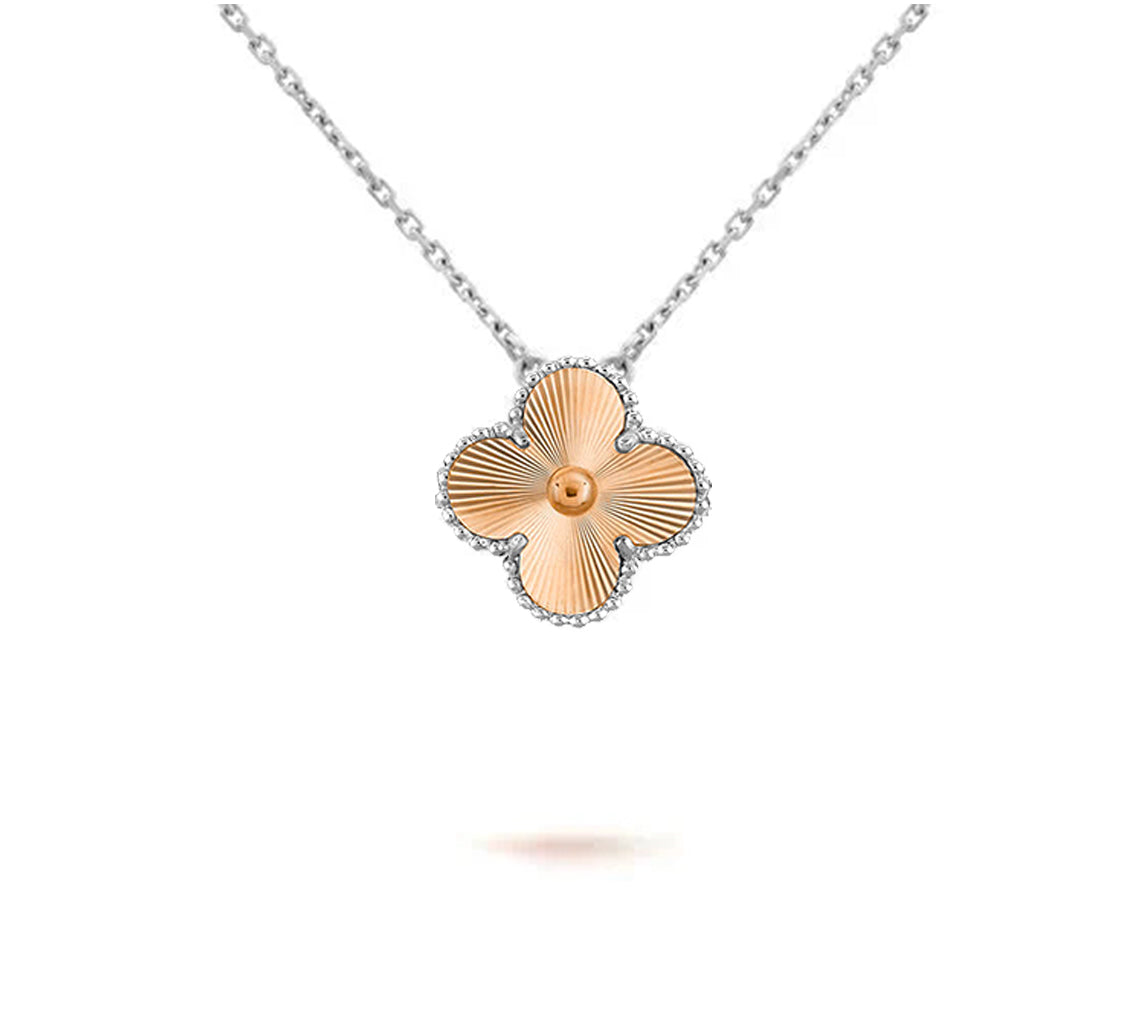 [Cadisa]CLOVER 15MM NECKLACE SILVER COLLECTION
