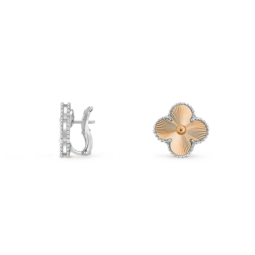 [Cadisa]CLOVER SILVER 15MM MOP EARRINGS COLLECTION