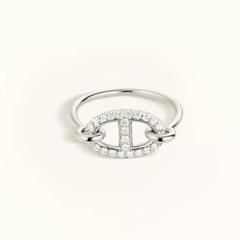 [Cadisa]RONDE SMALL SILVER DIAMOND RING
