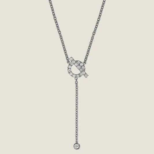 [Cadisa]FINESSE SILVER DIAMOND NECKLACE