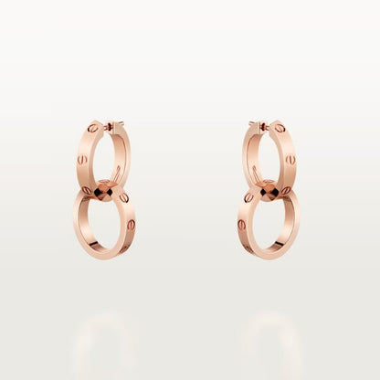 [Cadisa] LOVE 3.3MM DANGLE EARRINGS