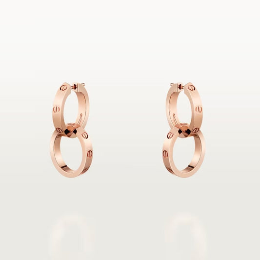 [Cadisa] LOVE 3.3MM DANGLE EARRINGS