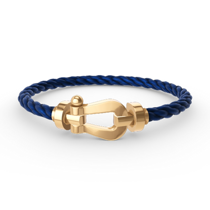 [Cadisa]Force Horseshoe & Clover 5 Motifs Bracelet Stack Set