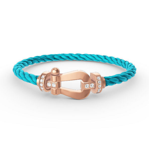 [Cadisa]FORCE LARGE HORSESHOE HALF DIAMOND BRACELET ROSE GOLD
