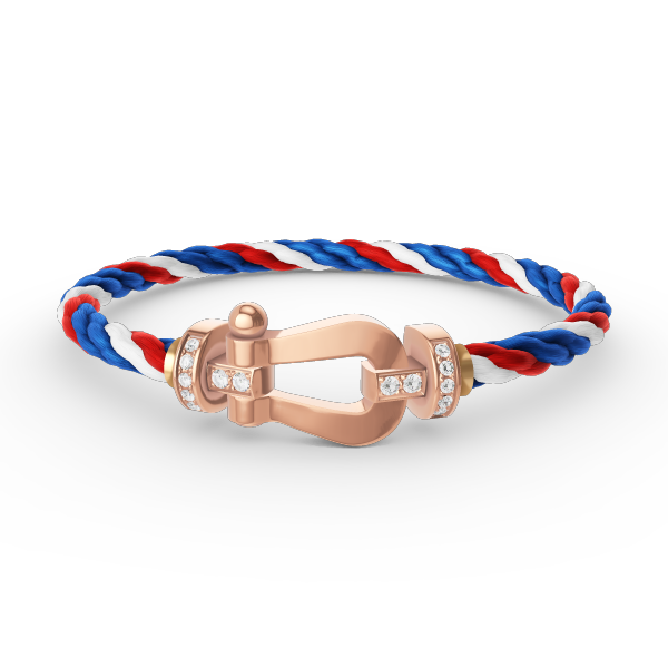 [Cadisa]FORCE LARGE HORSESHOE HALF DIAMOND BRACELET ROSE GOLD