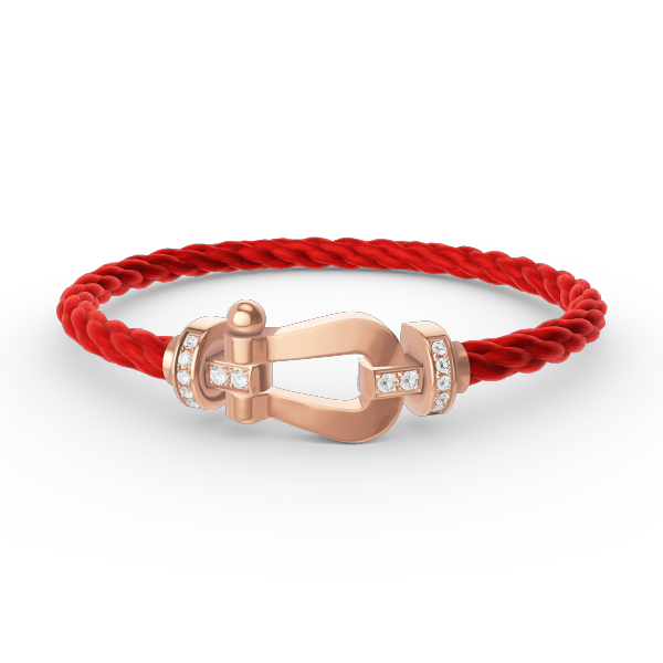 [Cadisa]FORCE LARGE HORSESHOE HALF DIAMOND BRACELET ROSE GOLD