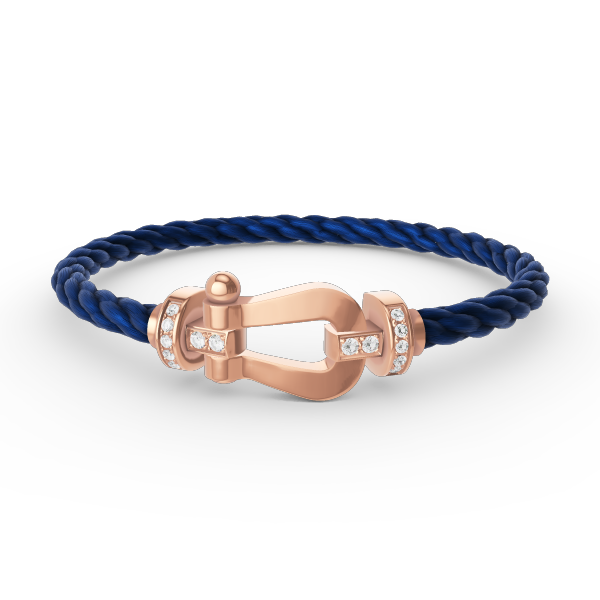 [Cadisa]FORCE LARGE HORSESHOE HALF DIAMOND BRACELET ROSE GOLD