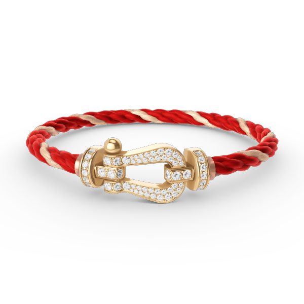 [Cadisa]FORCE LARGE HORSESHOE FULL DIAMOND BRACELET GOLD