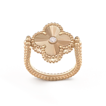[Cadisa]CLOVER RIVERSIBLE RING GOLD COLLECTION