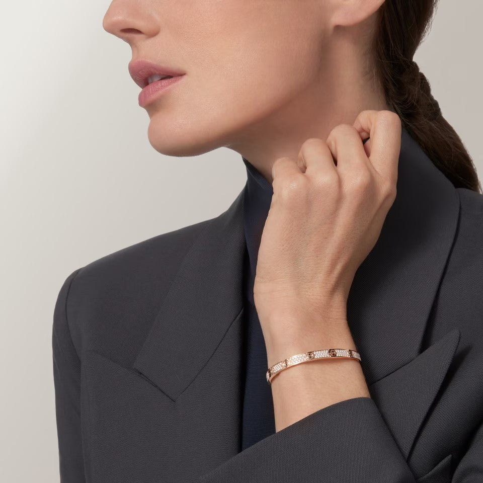 [Cadisa] LOVE BRACELET 4.8MM DIAMOND-PAVED