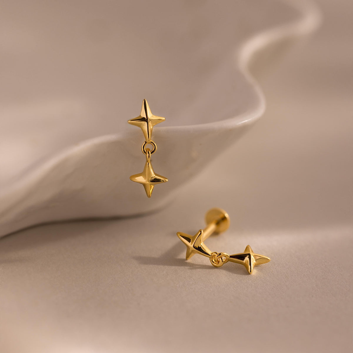 Star Drop Flatback Studs