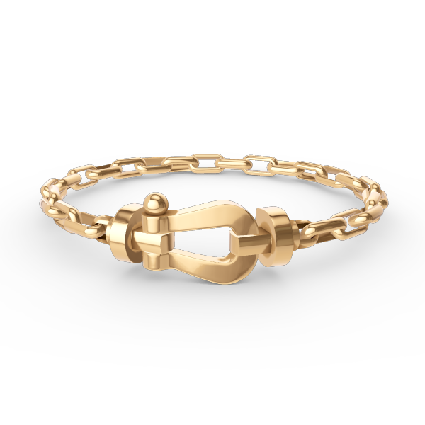 [Cadisa]FORCE LARGE HORSESHOE CLASP  METAL BRACELET