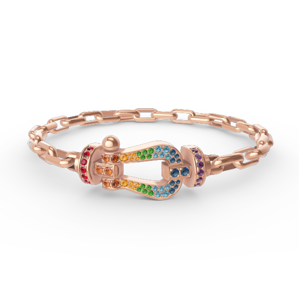 [Cadisa]FORCE LARGE HORSESHOE CLASP  METAL BRACELET